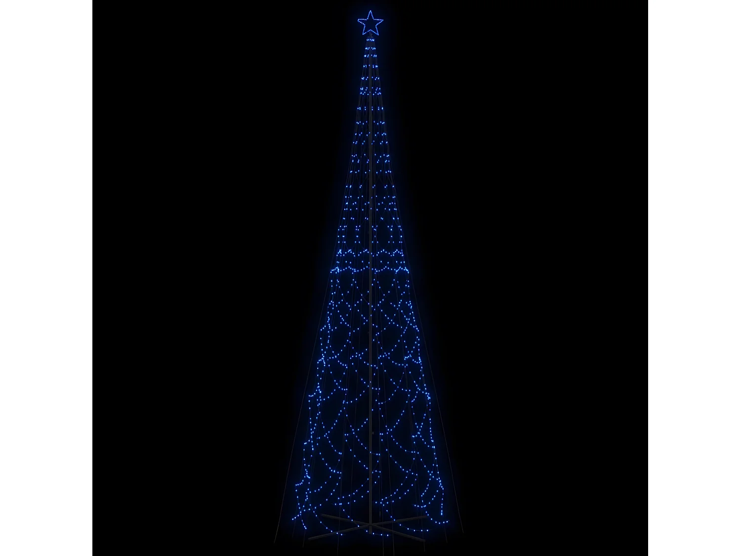 Arbre de No?l c?ne 3000 LED Bleues 230x800 cm