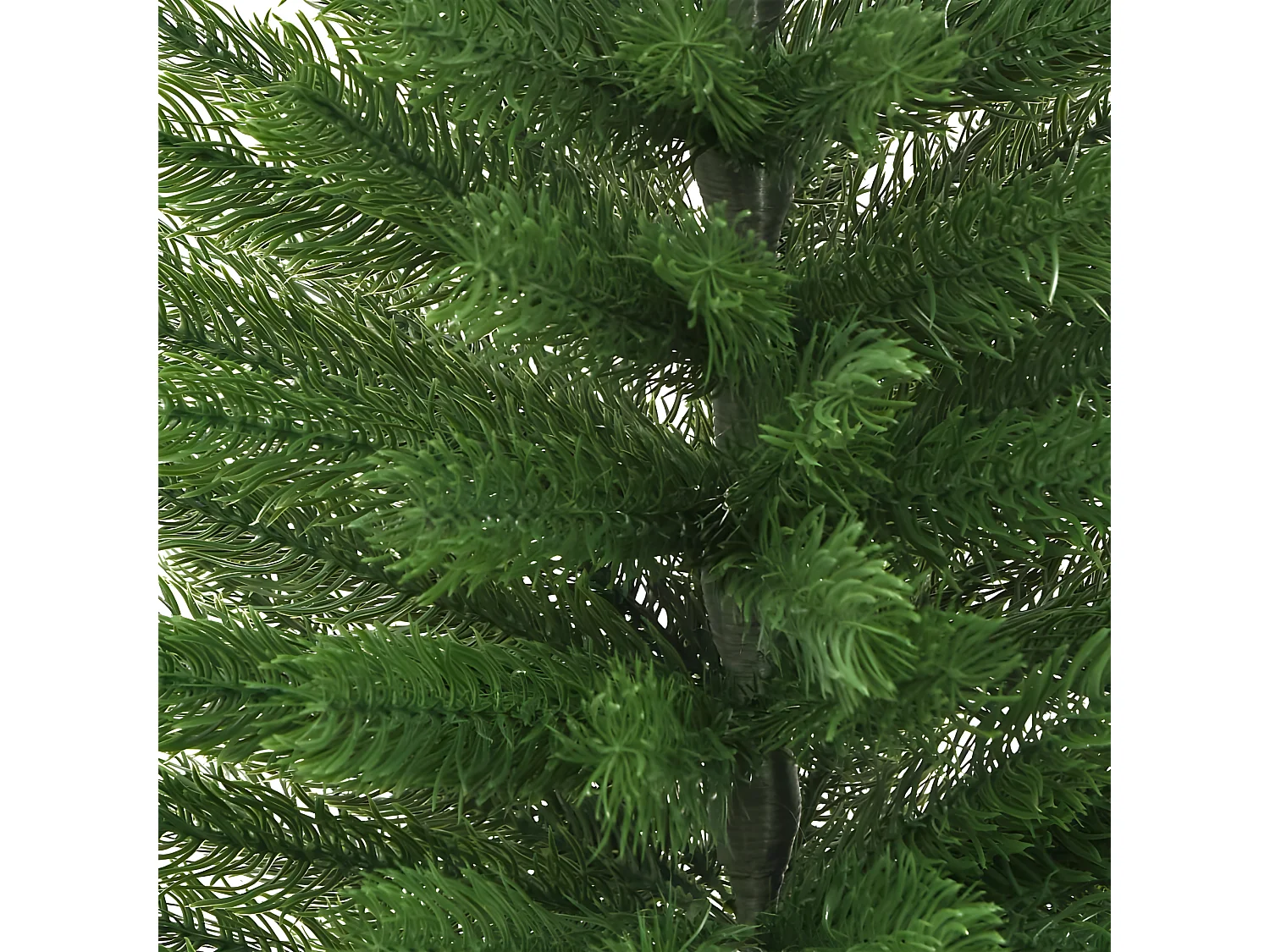 Árvore de Natal artificial fina com suporte 120 cm PE