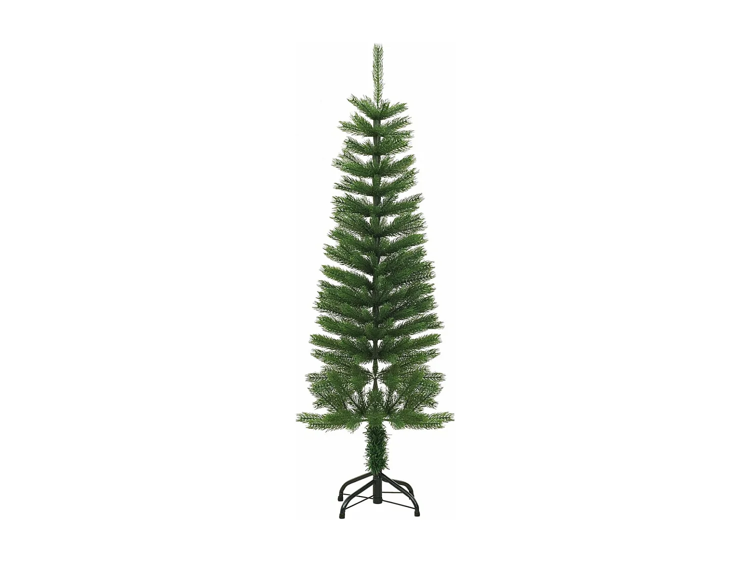 Sapin de No?l artificiel mince avec support 120 cm PE