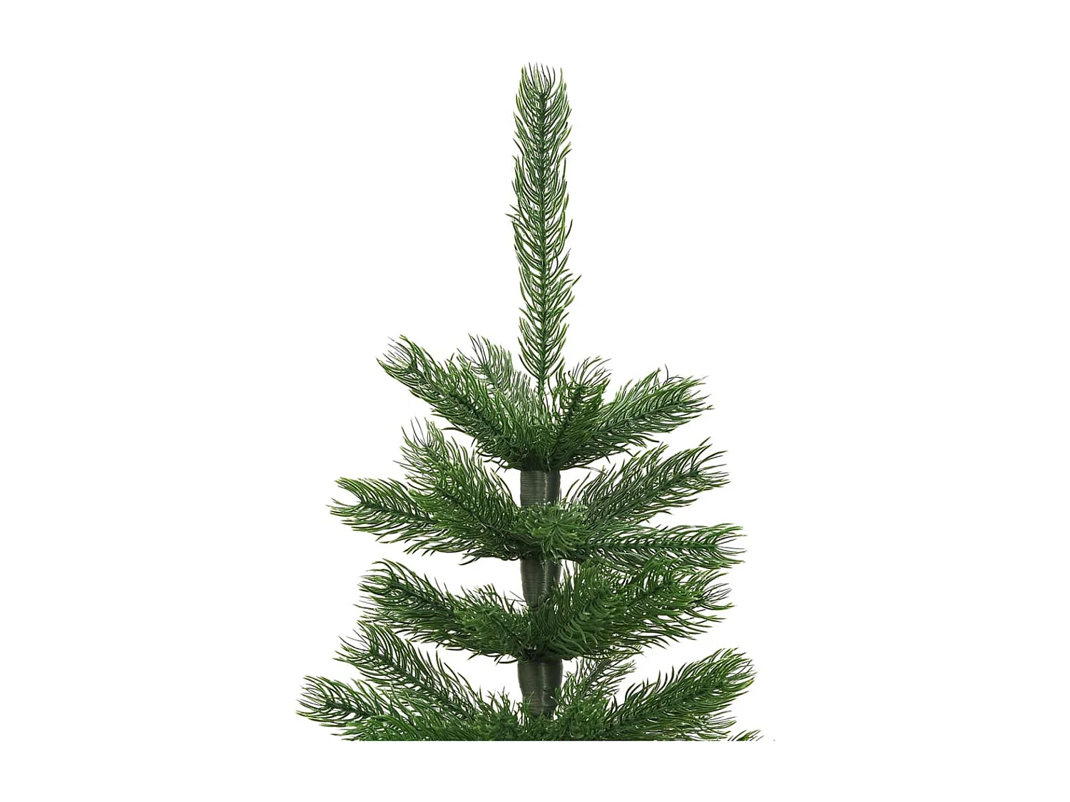 Sapin de No?l artificiel mince avec support 120 cm PE
