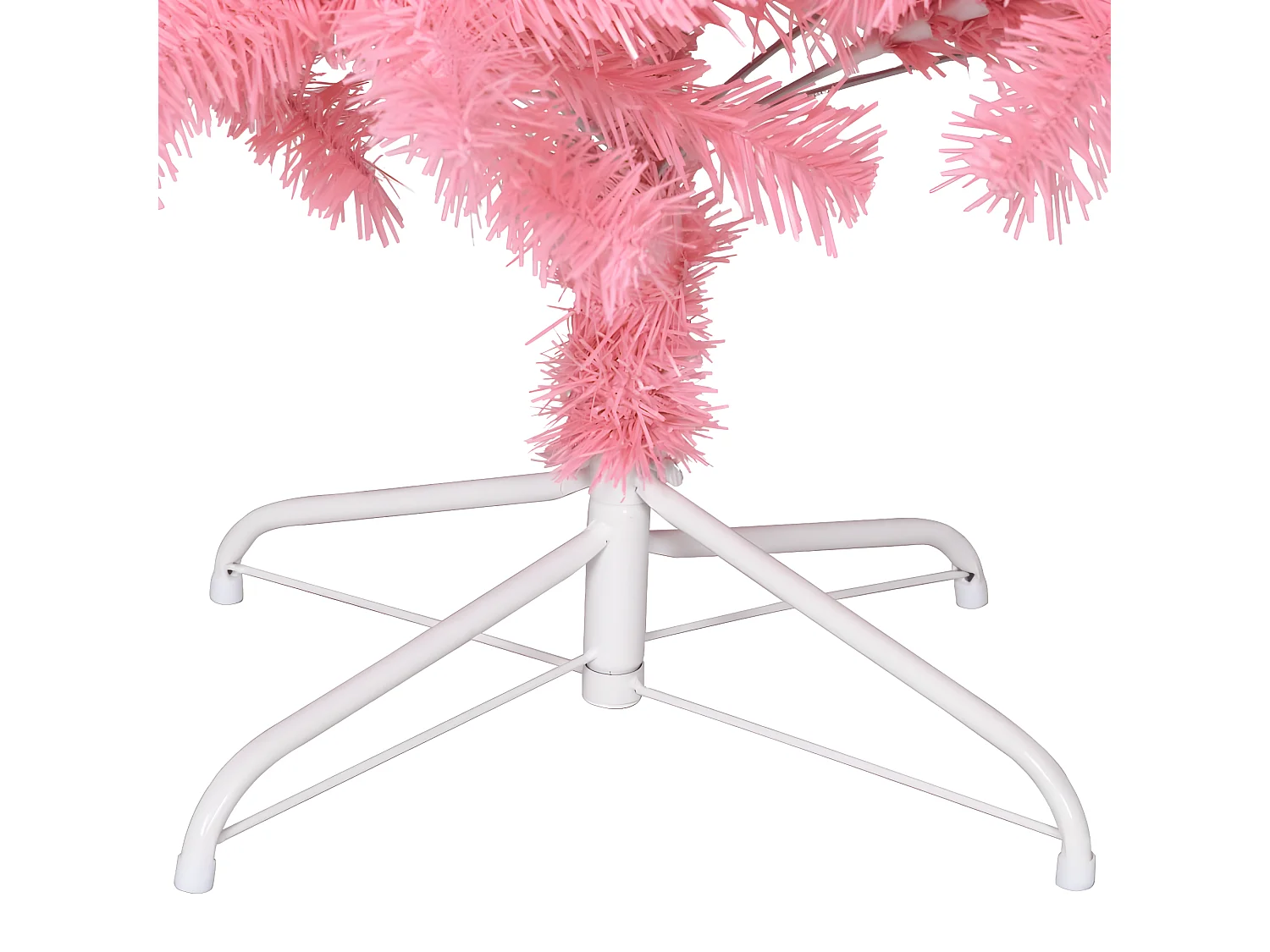 Sapin de No?l artificiel avec support rose 240 cm PVC