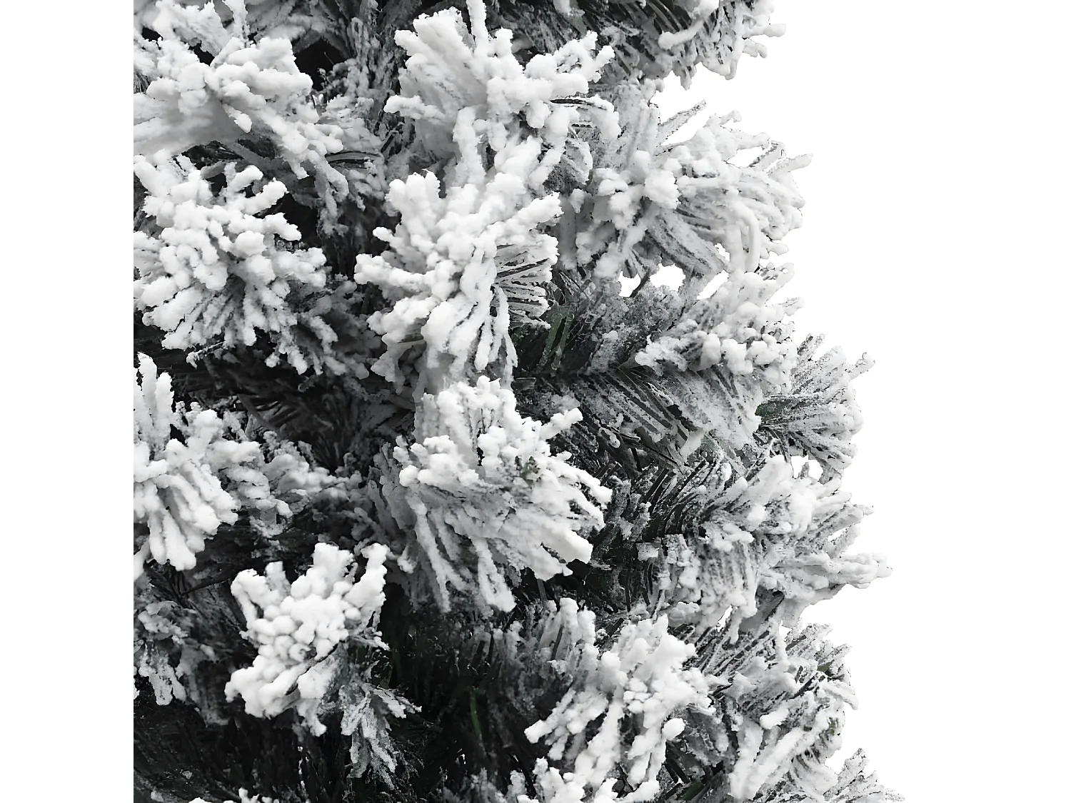 Sapin de No?l artificiel mince flocon de neige vert 180 cm PVC