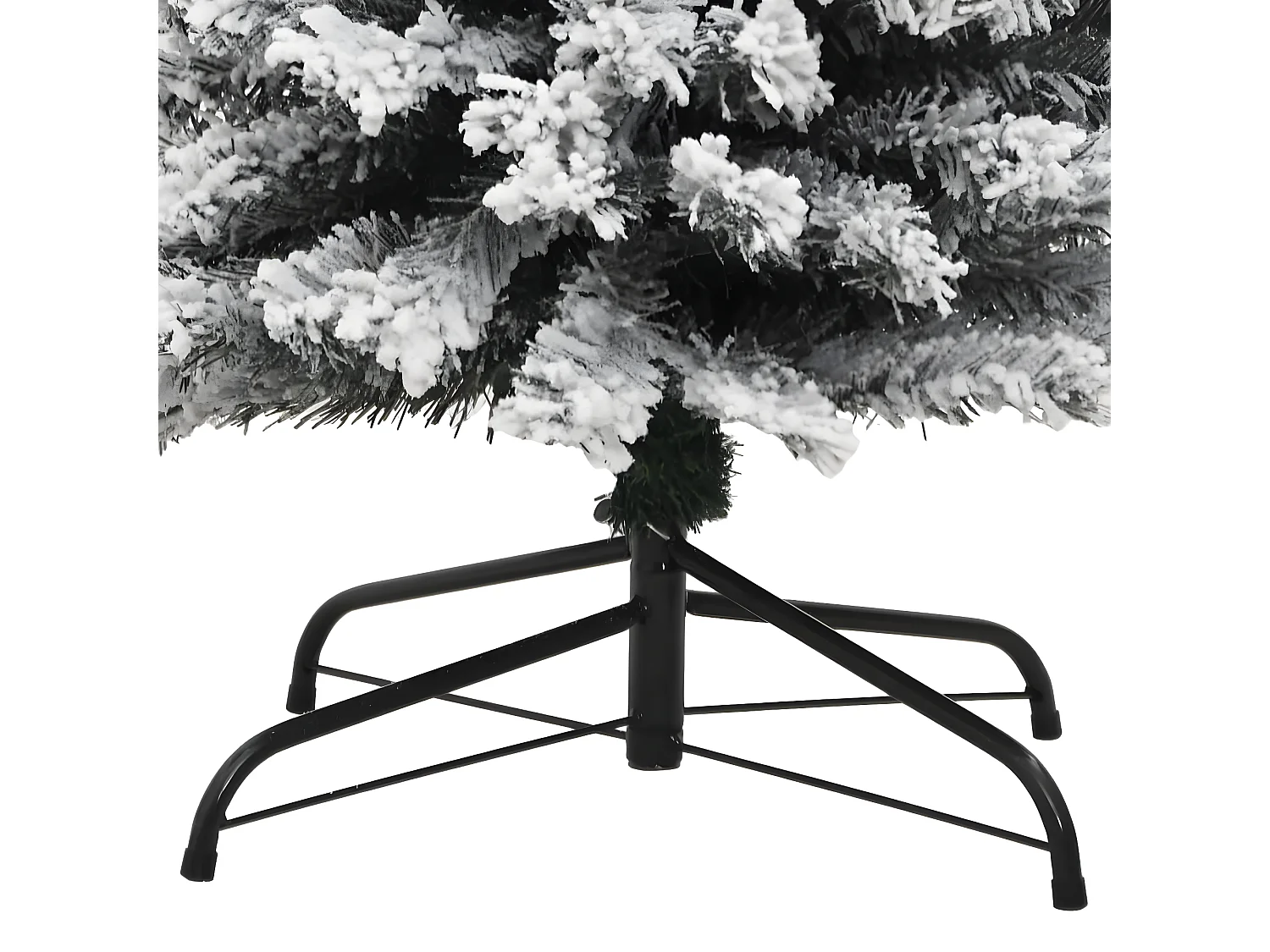 Sapin de No?l artificiel mince flocon de neige vert 180 cm PVC