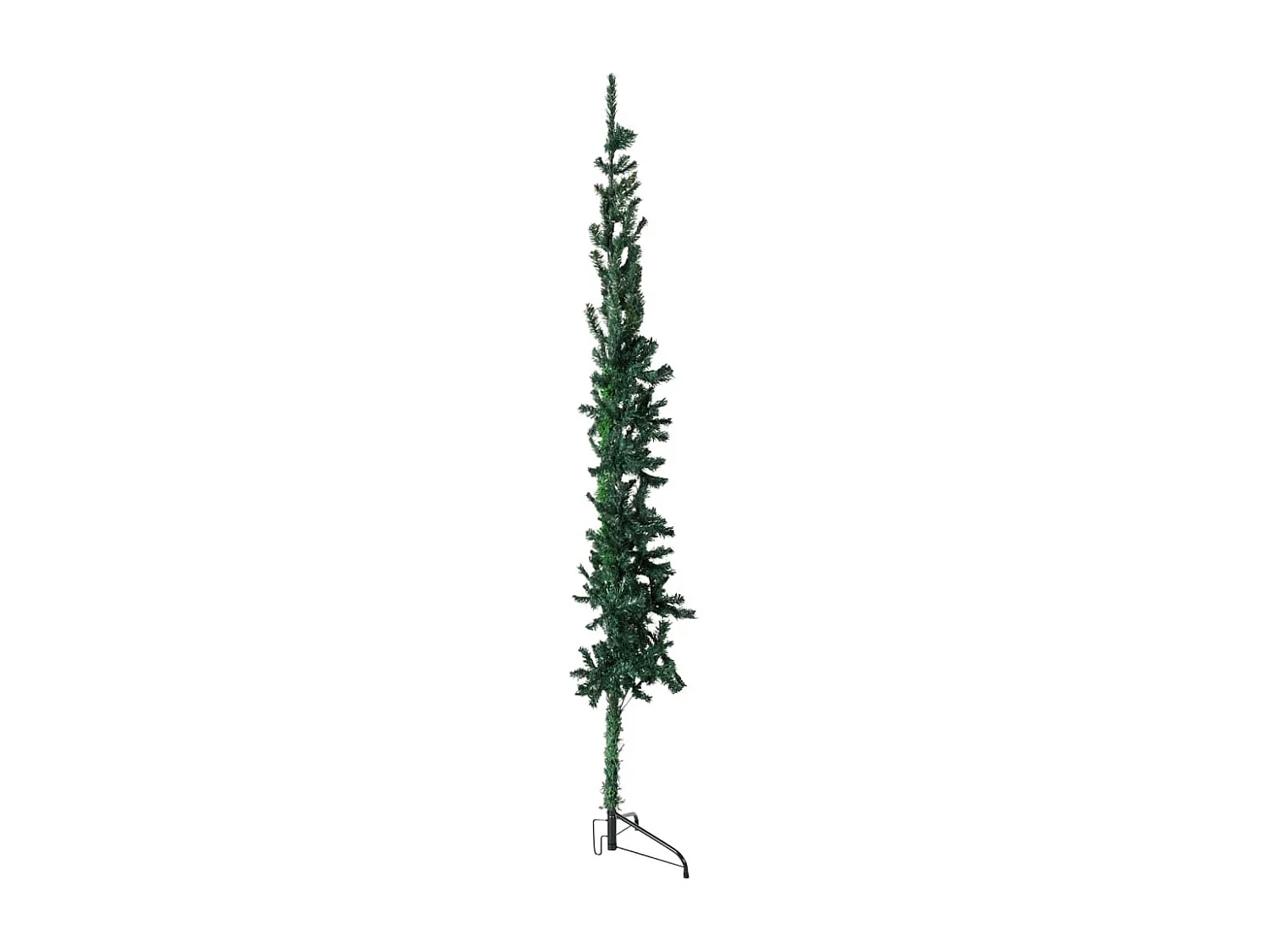 Albero di Natale artificiale mezzo sottile con supporto Verde 240 cm