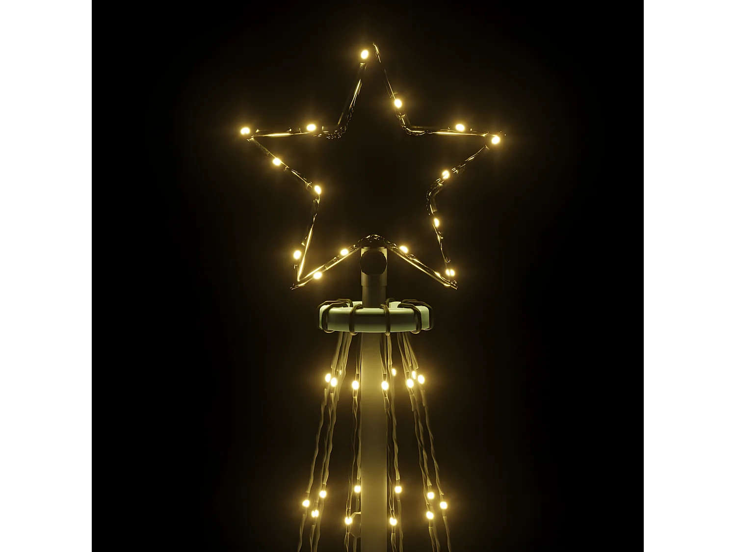 Sapin de No?l avec piquet Blanc chaud 310 LED 300 cm