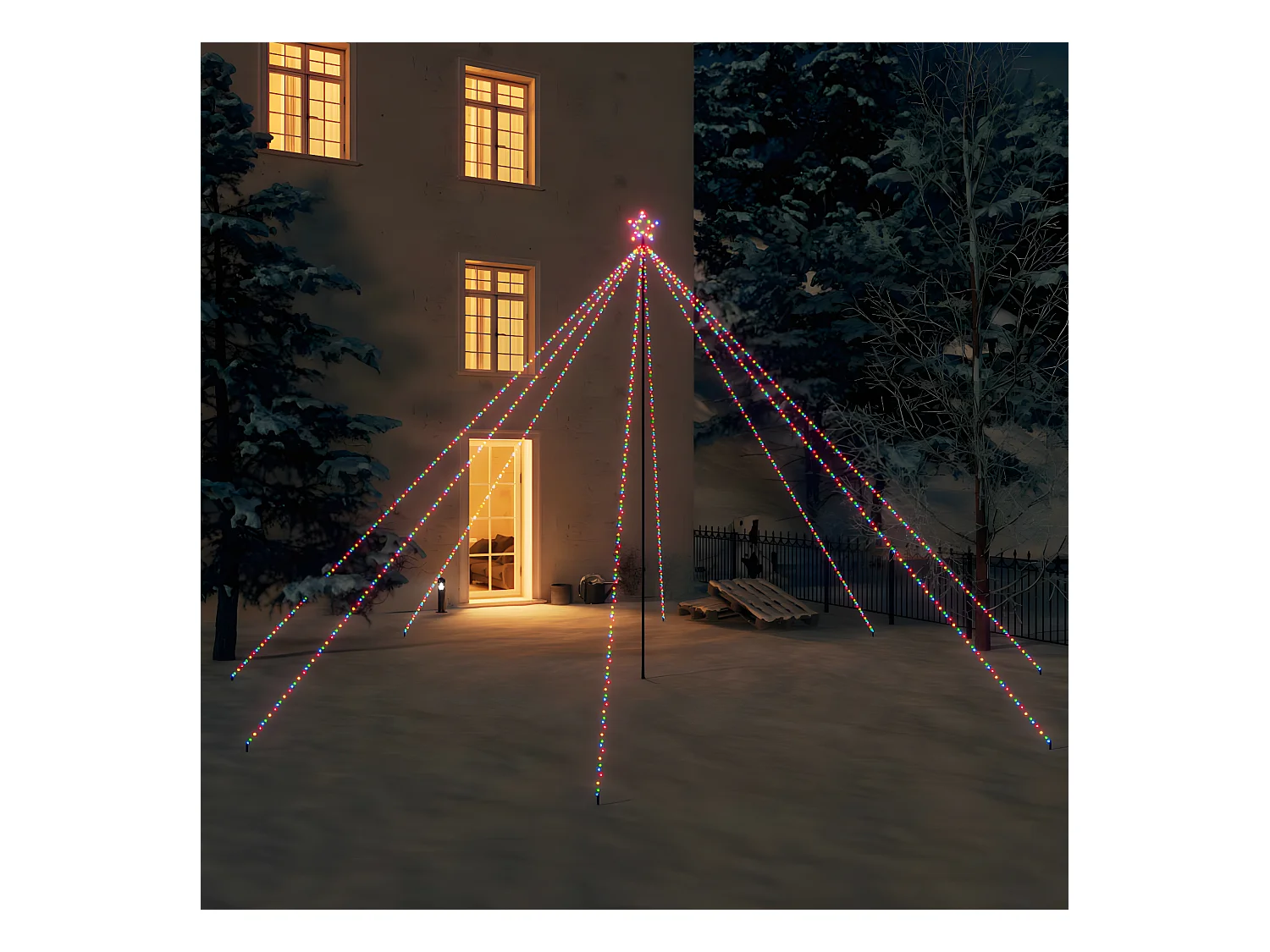 Kerstboomverlichting Binnen/buiten 800 kleurrijke LED's 5 m