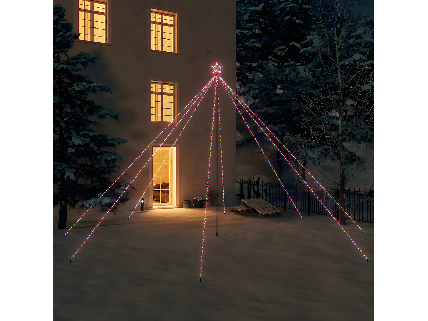 Lumières d'arbre de No?l Int/Extérieur 800 LED colorées 5 m