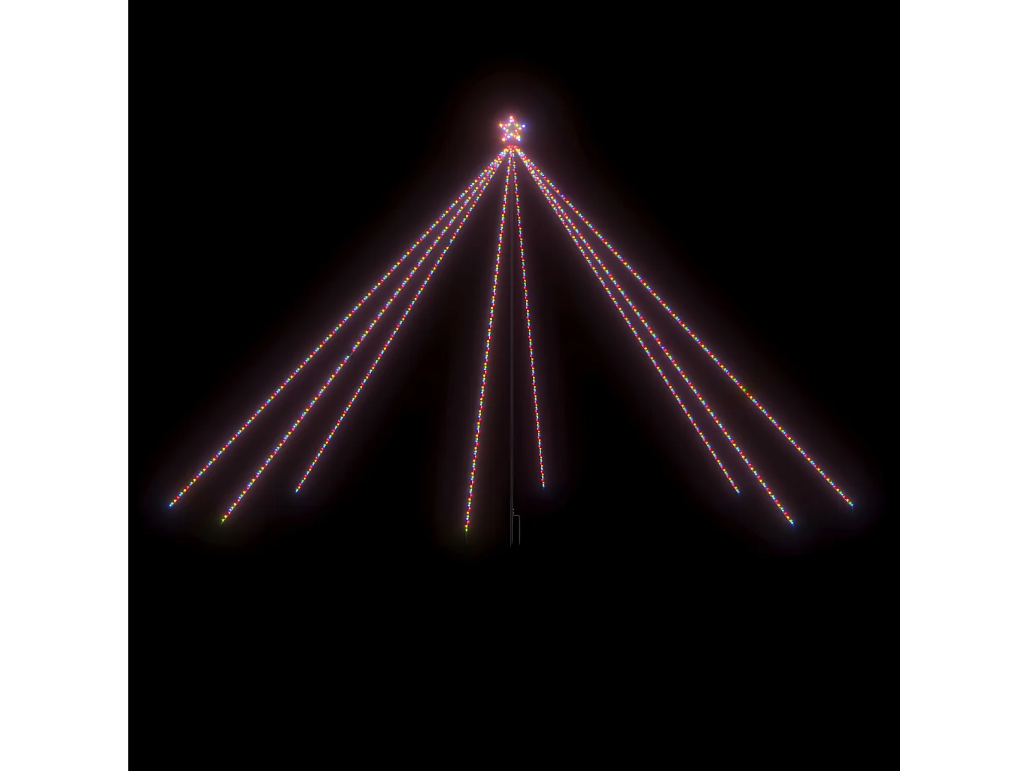 Lumières d'arbre de No?l Int/Extérieur 800 LED colorées 5 m