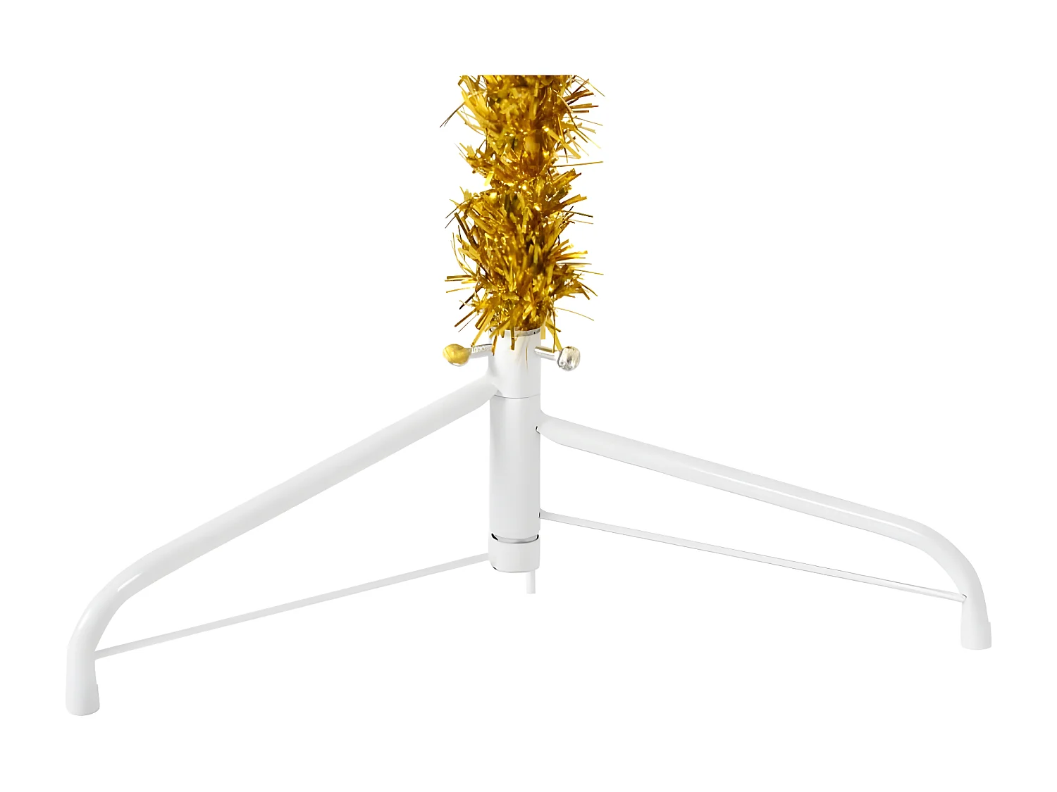 Árvore de Natal Artificial Meia Fina com Suporte Dourado 150cm