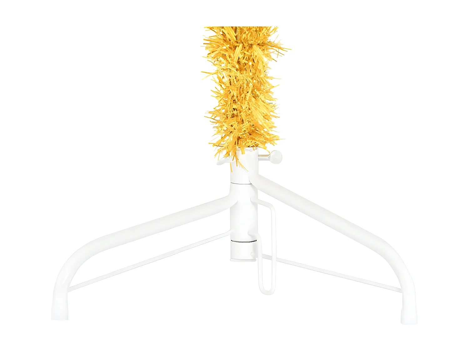 Árvore de Natal Artificial Meia Fina com Suporte Dourado 150cm