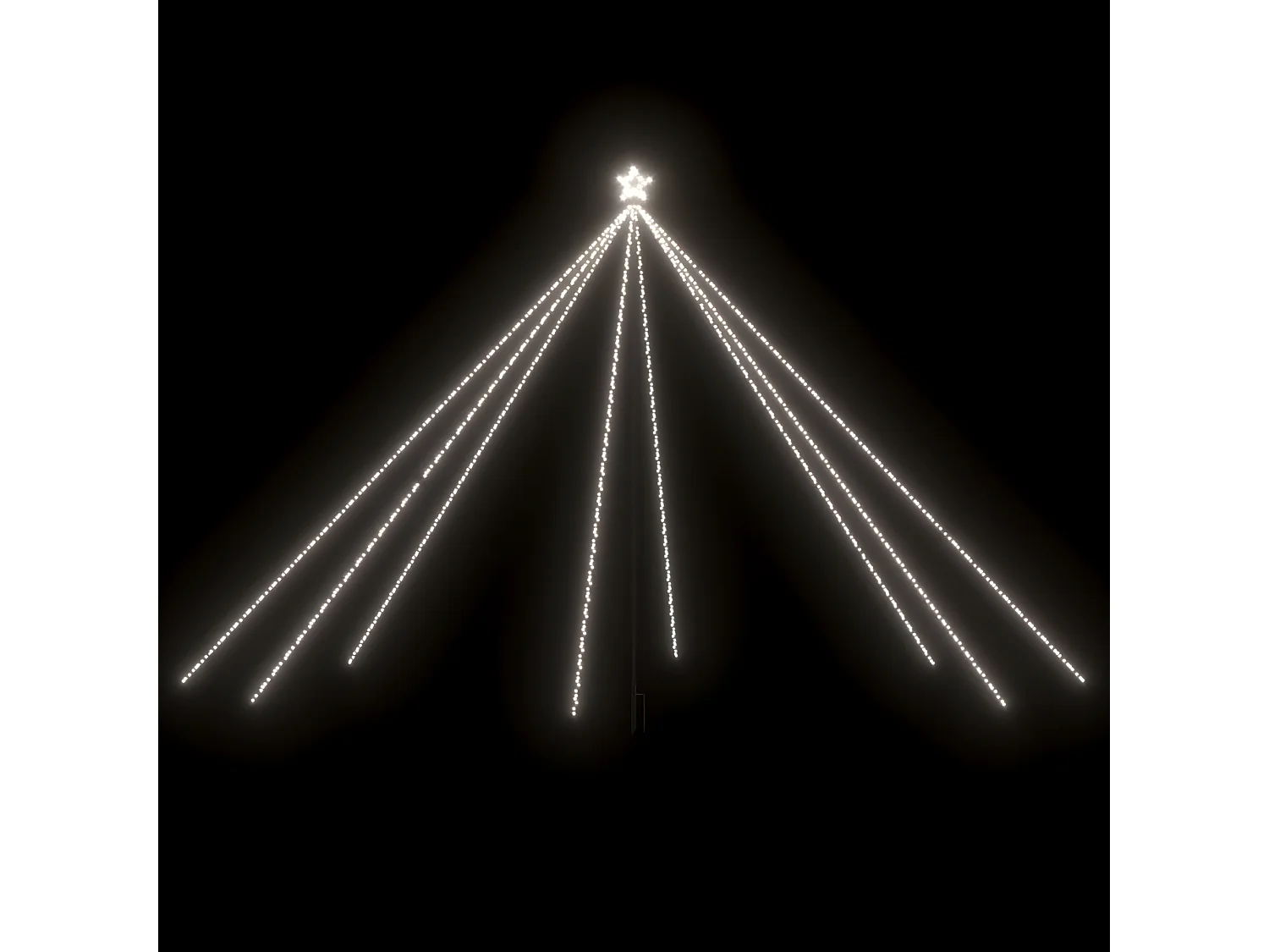 Lumières d'arbre de No?l Int/Extérieur 800 LED blanc froid 5 m