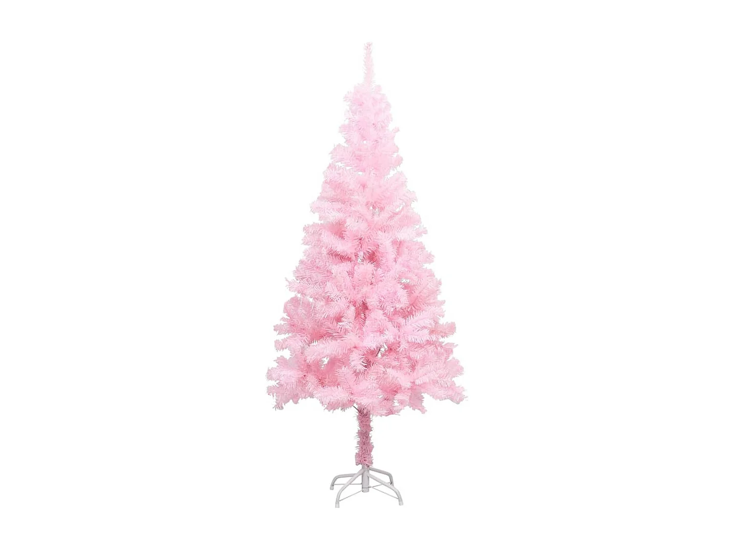 Arbre de No?l artificiel pré-éclairé et boules rose 120 cm PVC