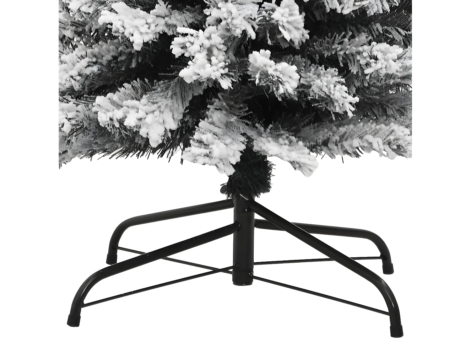 Sapin de No?l artificiel mince flocon de neige vert 240 cm PVC