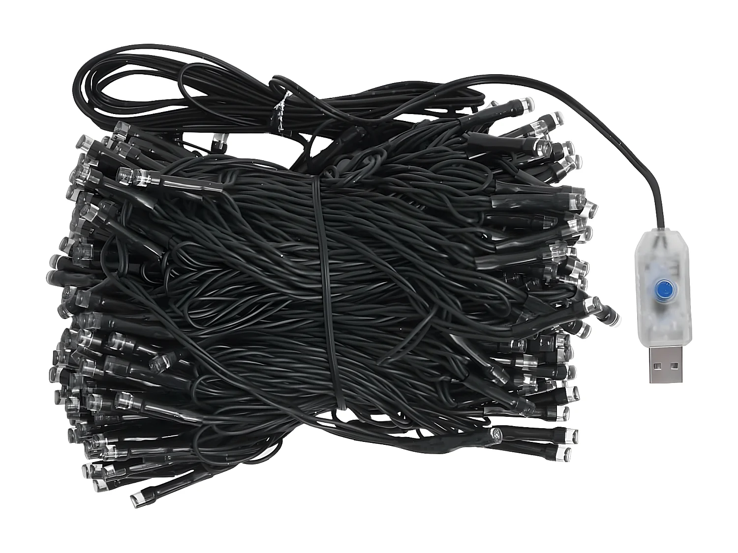 Arbre de No?l artificiel pré-éclairé et boules bleu 210 cm PVC