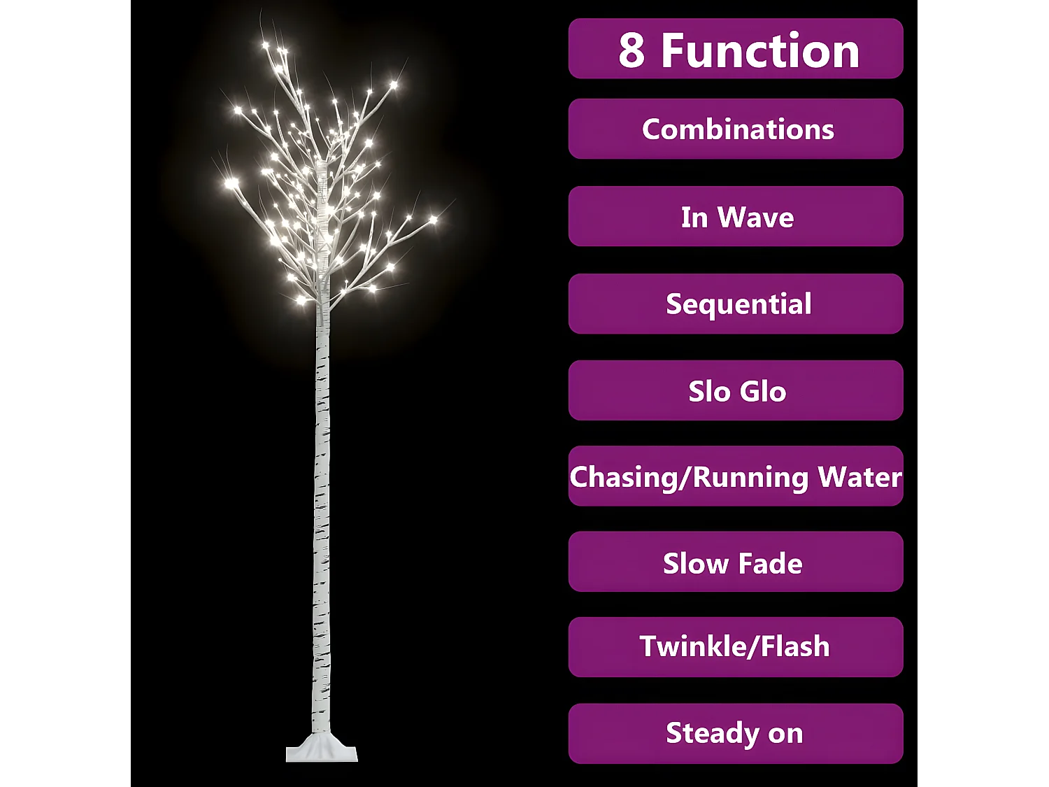 Sapin de No?l 200 LED blanc froid Saule 2,2 m Int/Ext
