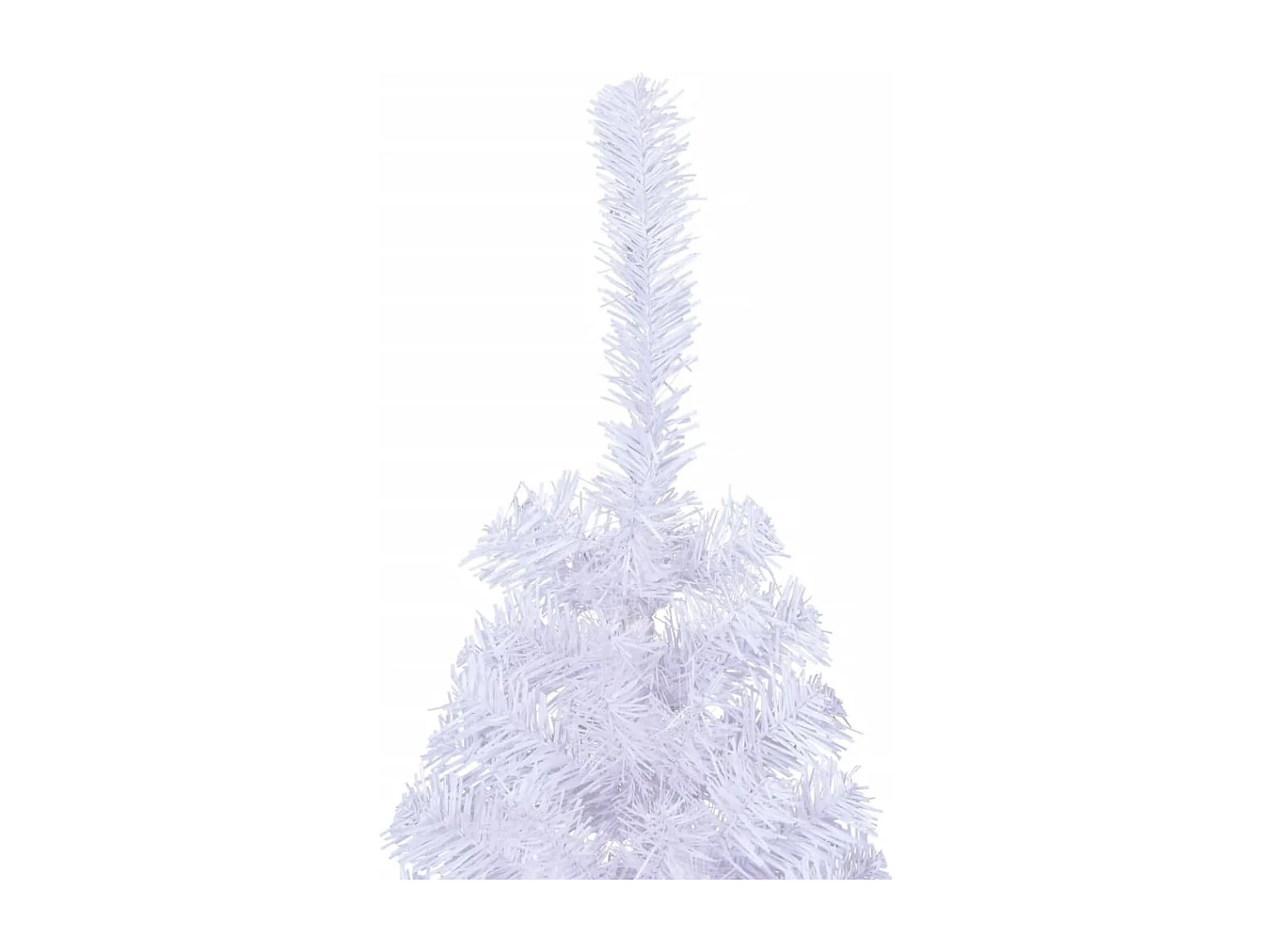 Sapin de No?l artificiel moitié avec support blanc 150 cm PVC