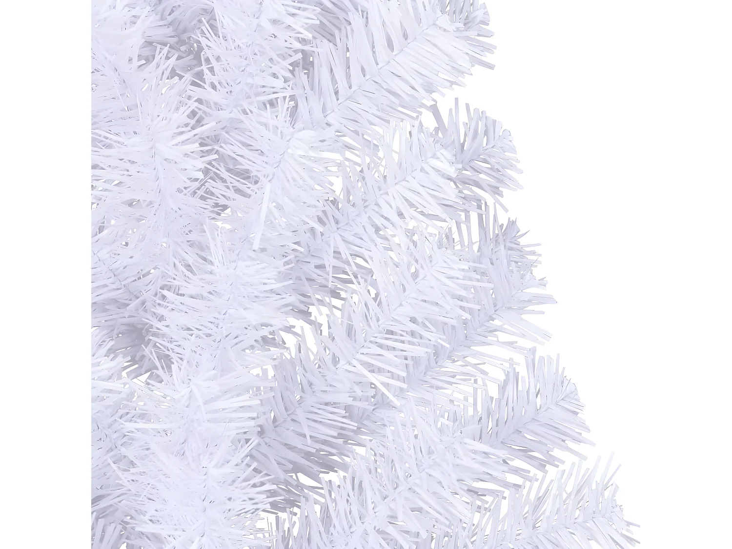 Sapin de No?l artificiel moitié avec support blanc 150 cm PVC