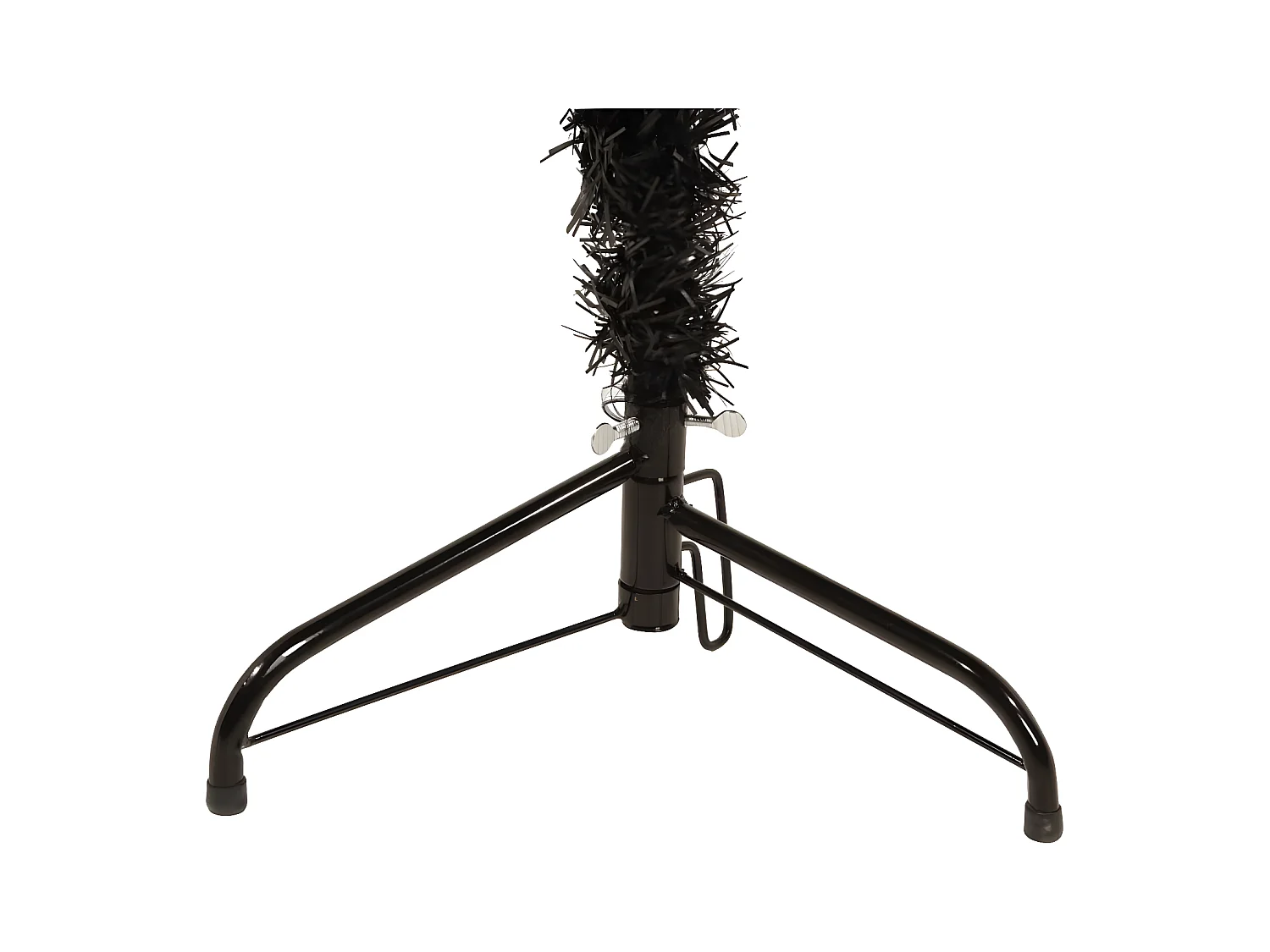 Albero di Natale artificiale mezzo sottile con supporto nero 240 cm