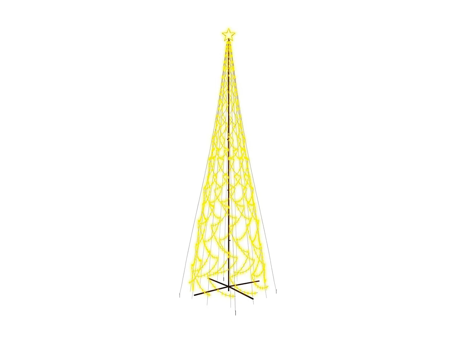 Arbre de No?l c?ne 3000 LED Blanc chaud 230x800 cm