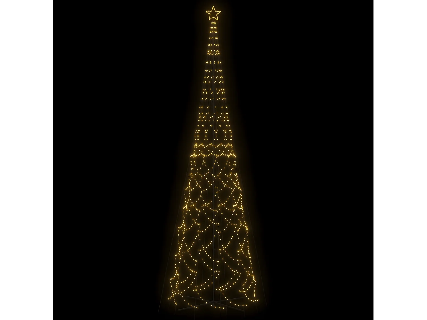 Arbre de No?l c?ne 3000 LED Blanc chaud 230x800 cm