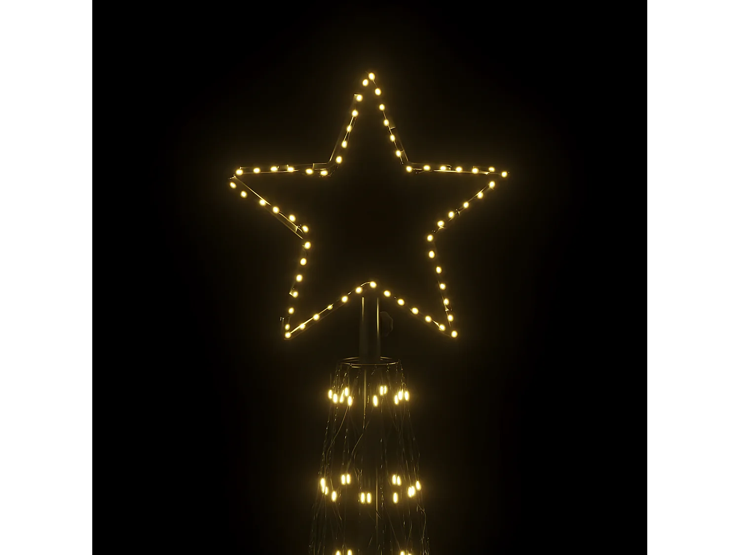 Arbre de No?l c?ne 3000 LED Blanc chaud 230x800 cm