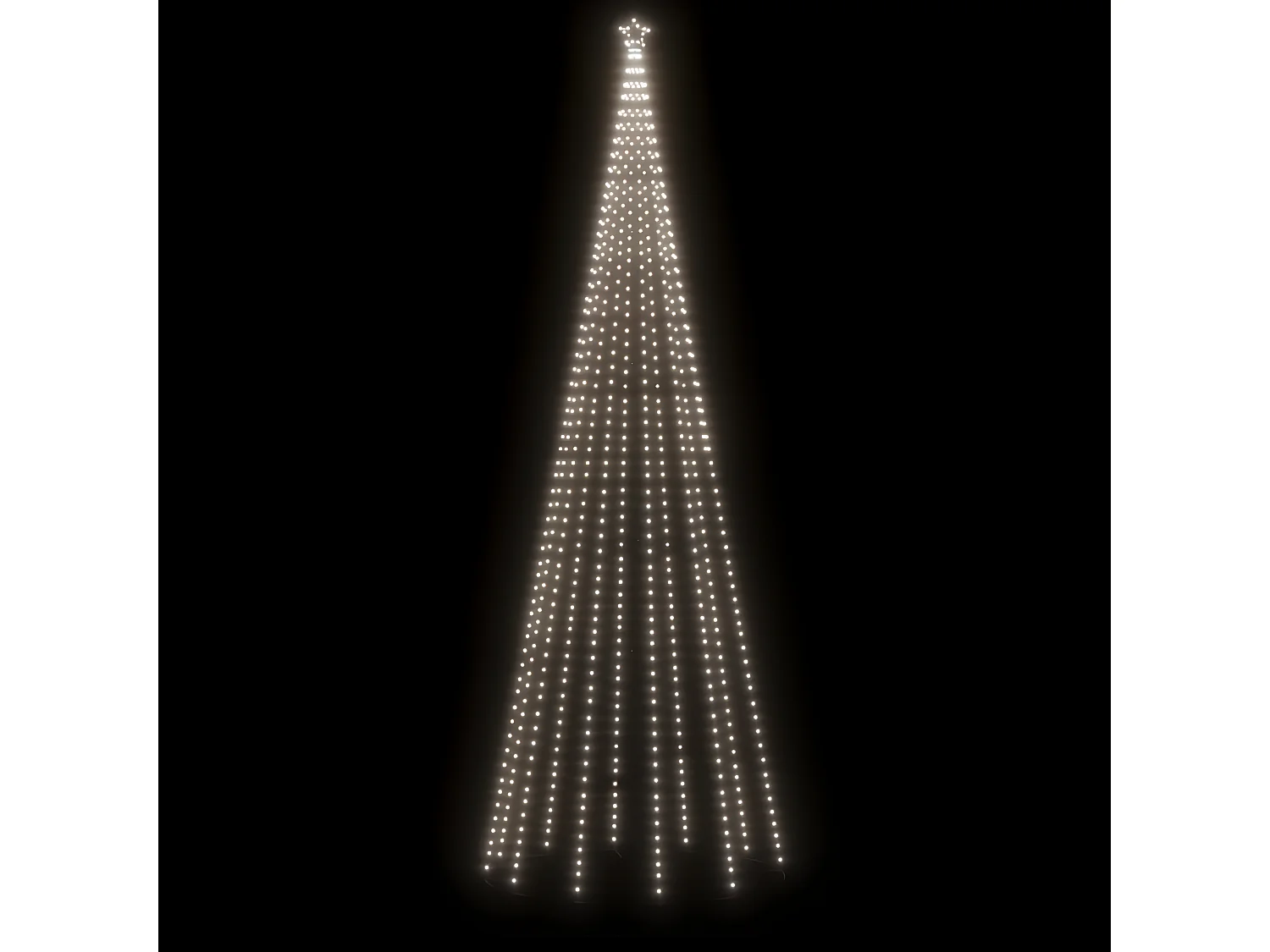 Árvore de Natal com estaca Cool white 732 LED 500 cm