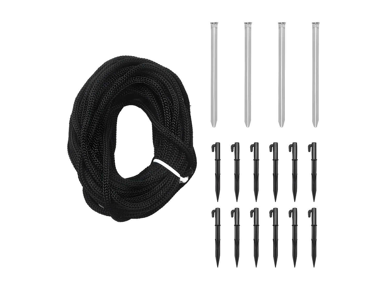 Árvore de Natal com estaca Cool white 732 LED 500 cm