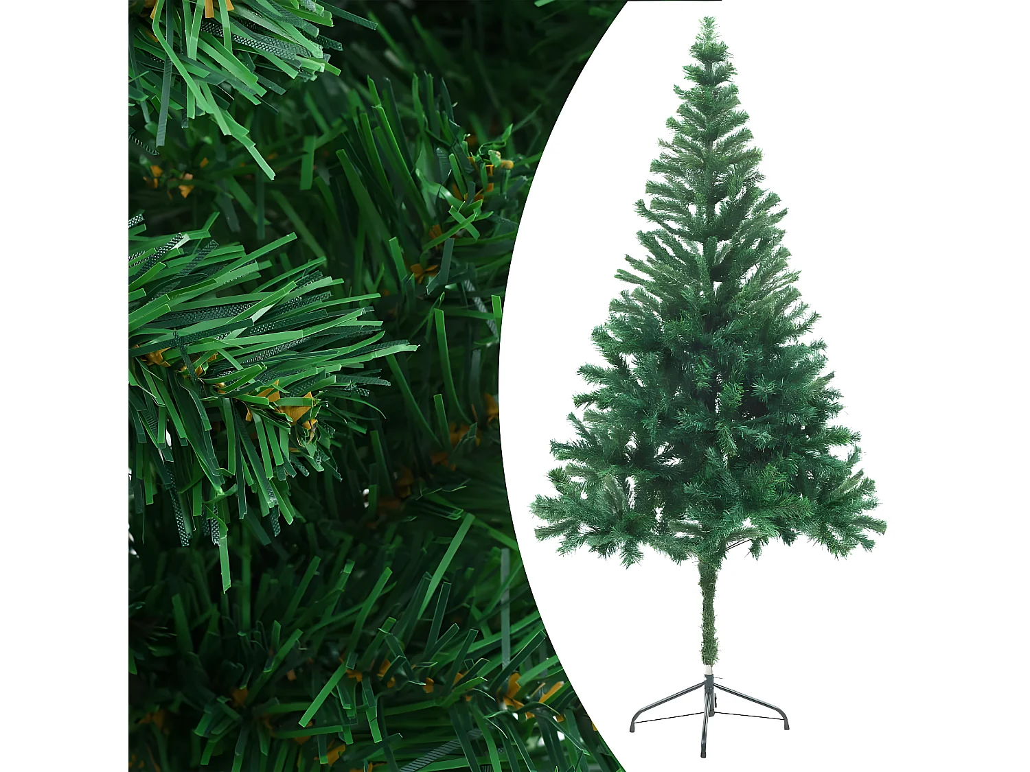 Árbol de Navidad artificial preiluminado/bolas 180 cm 564 ramas