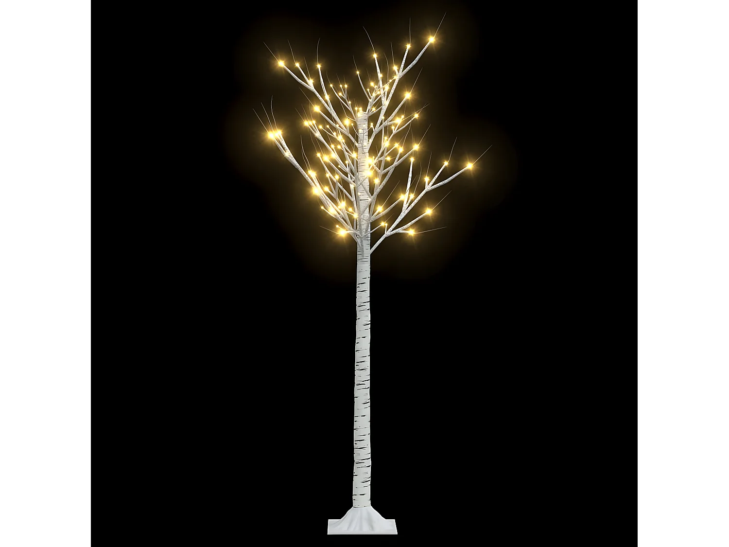 Árbol de Navidad 140 LED blanco cálido Willow 1,5 m Int/Ext