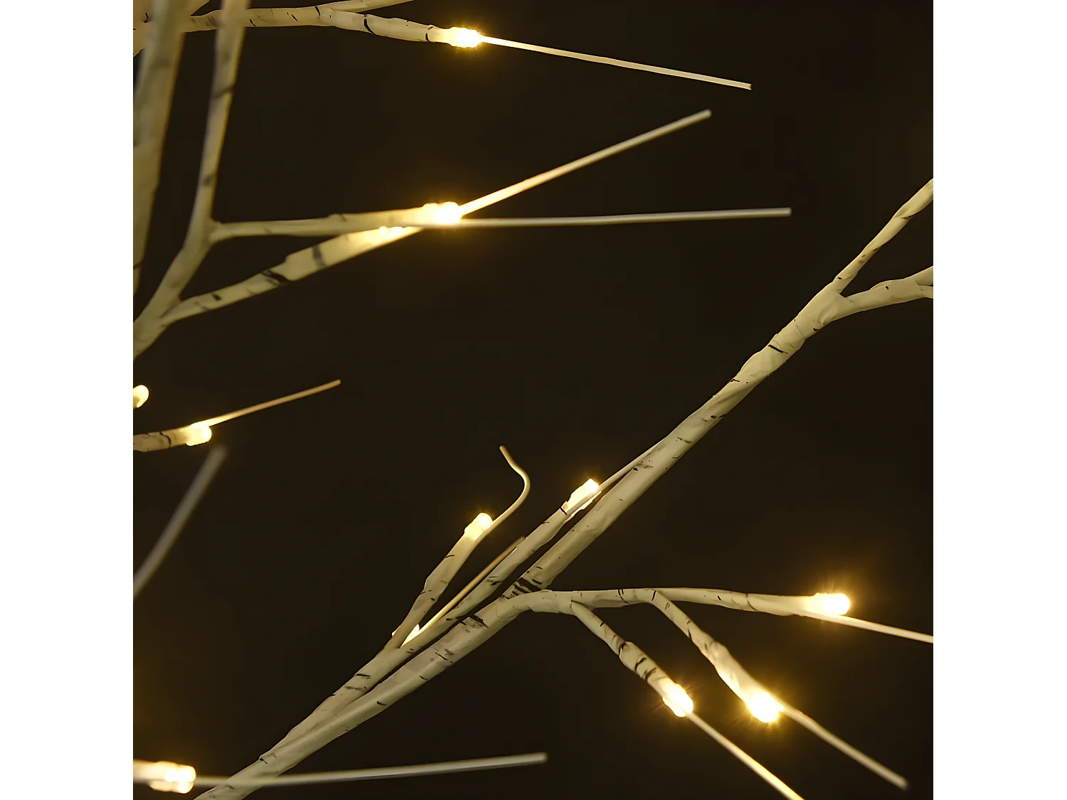 Árbol de Navidad 140 LED blanco cálido Willow 1,5 m Int/Ext