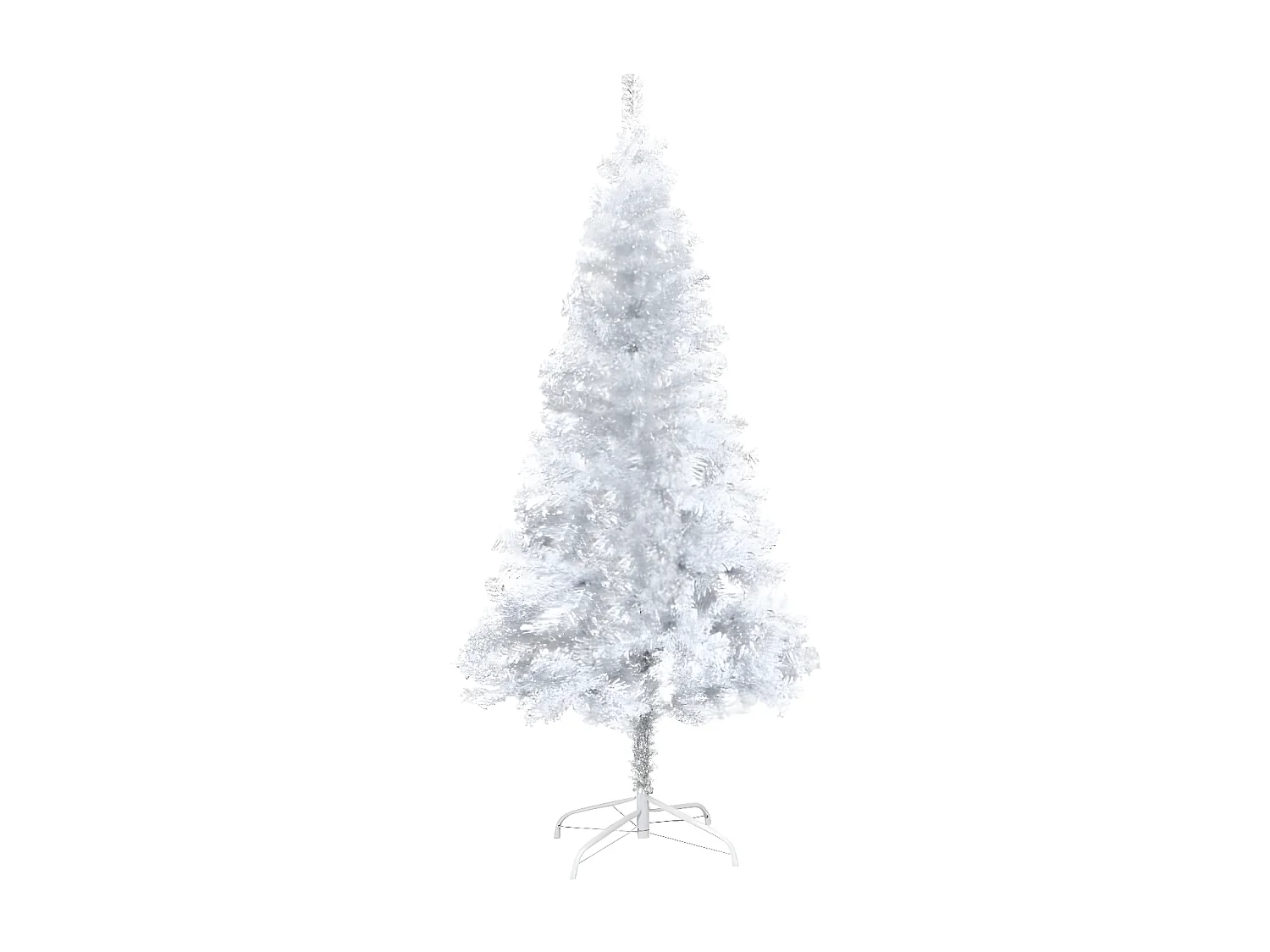 Arbre de No?l artificiel pré-éclairé/boules argenté 150 cm PET