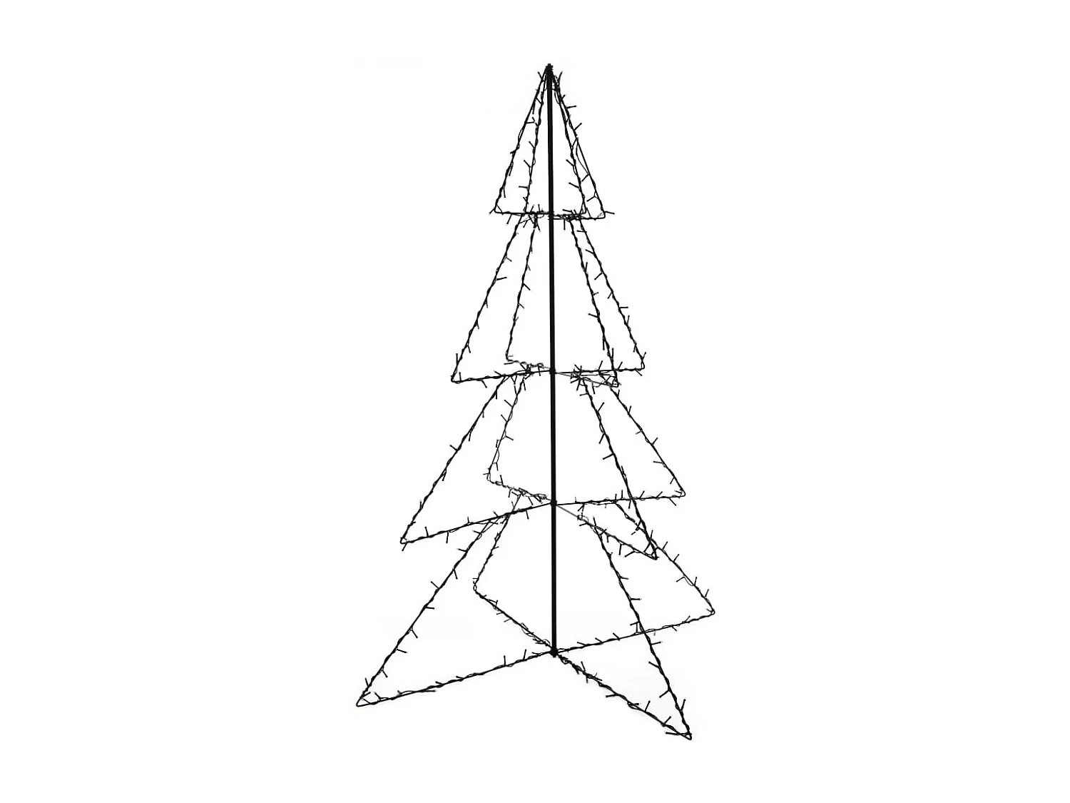 Arbre de No?l c?ne 240 LED d'intérieur/d'extérieur 115x150 cm
