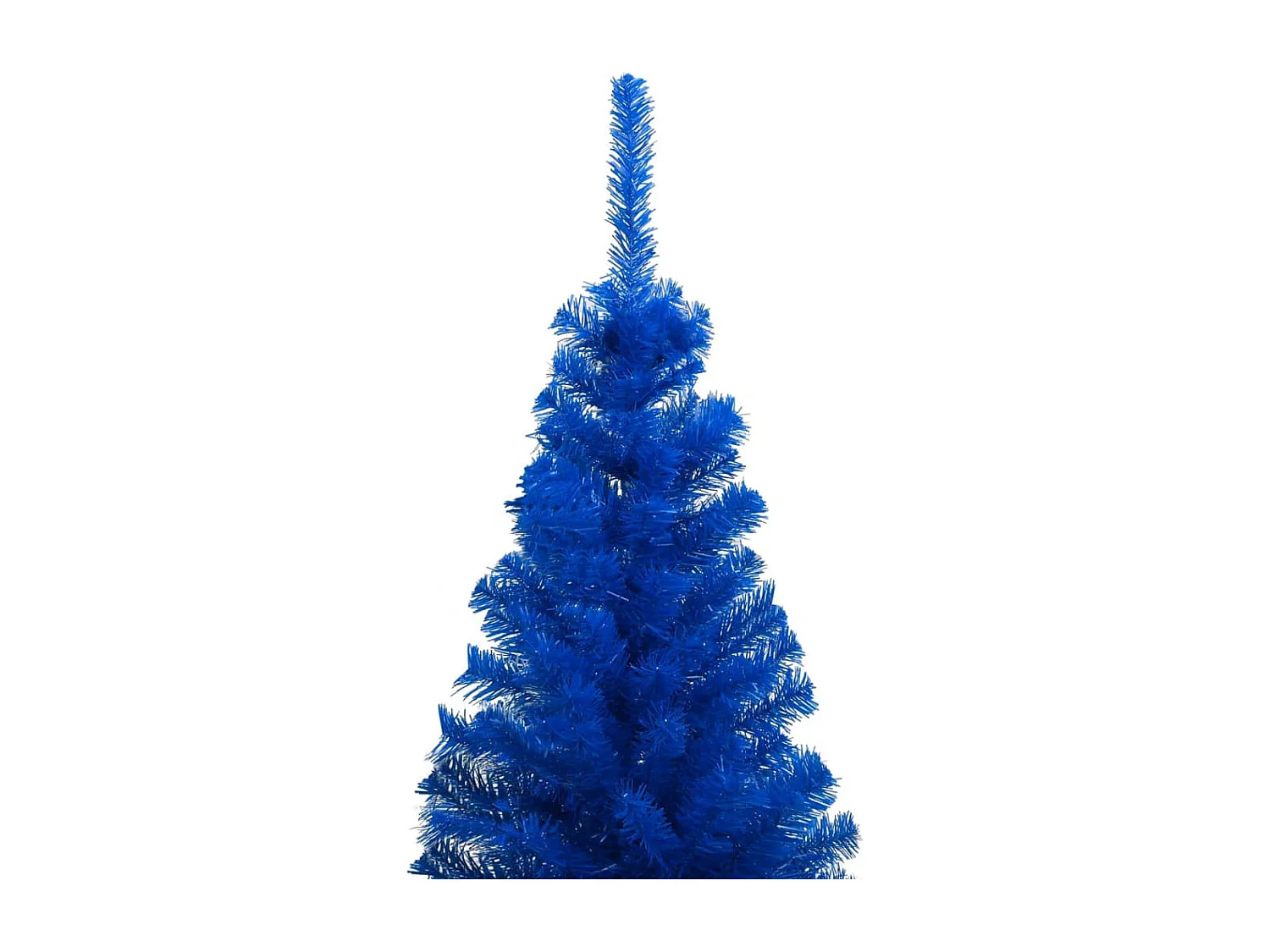 Arbre de No?l artificiel pré-éclairé et boules bleu 120 cm PVC