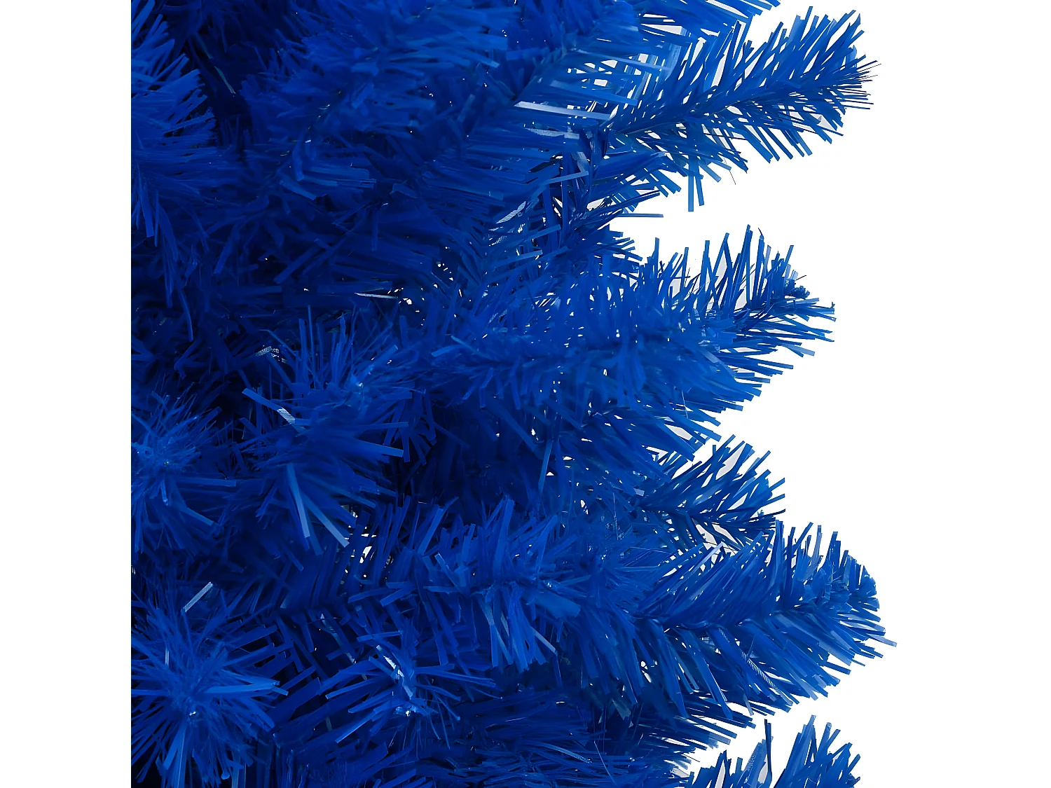 Arbre de No?l artificiel pré-éclairé et boules bleu 120 cm PVC