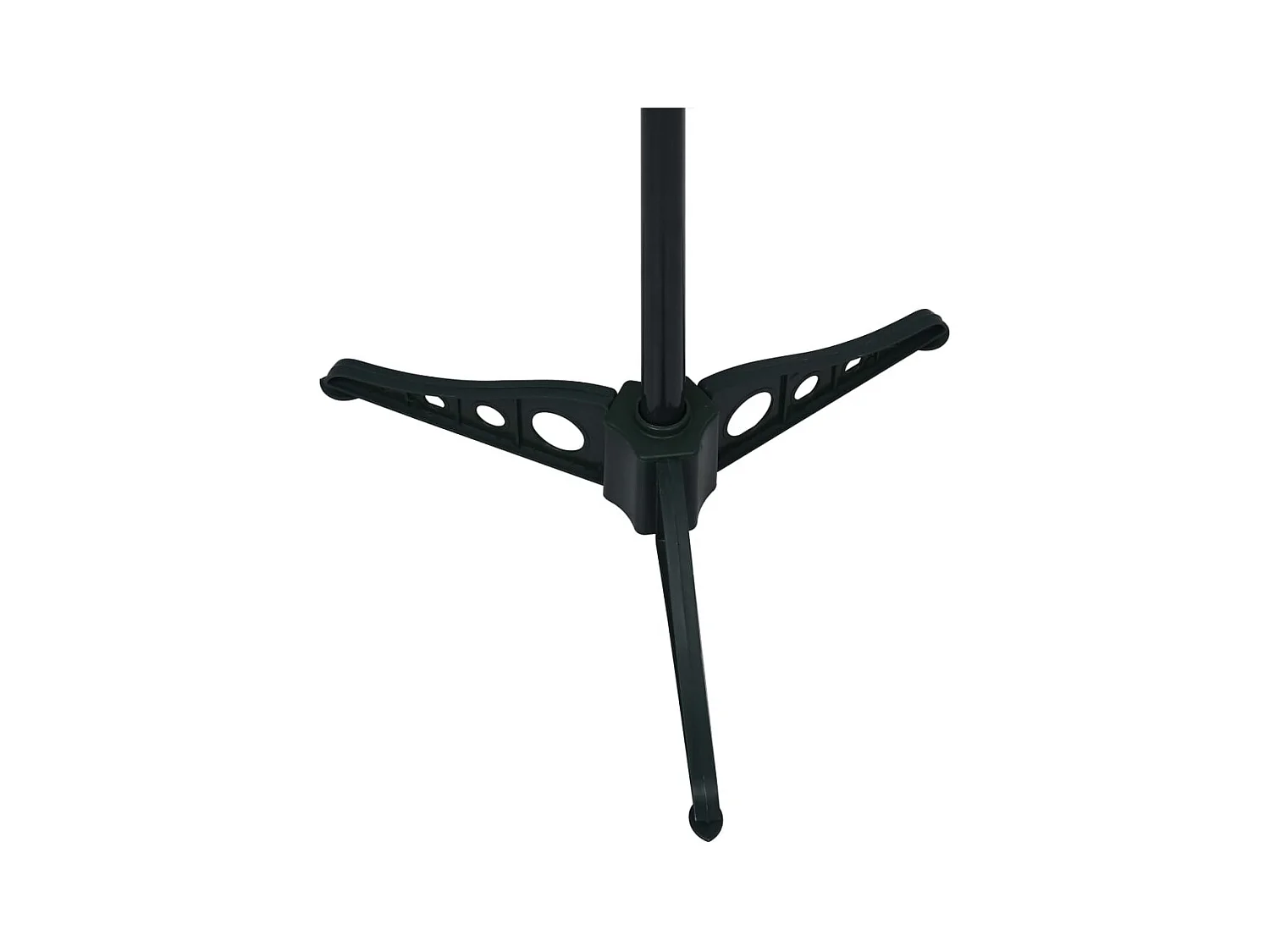 Albero di Natale artificiale retrattile nero 120 cm PET