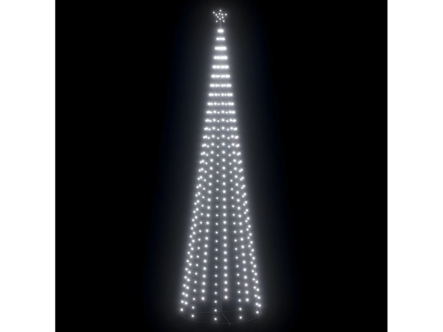 Sapin de No?l c?ne 752 LED Blanc froid Décoration 160x500 cm