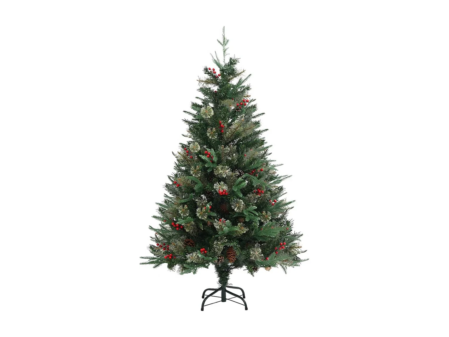 Weihnachtsbaum mit Tannenzapfen Grün 120 cm PVC und PE