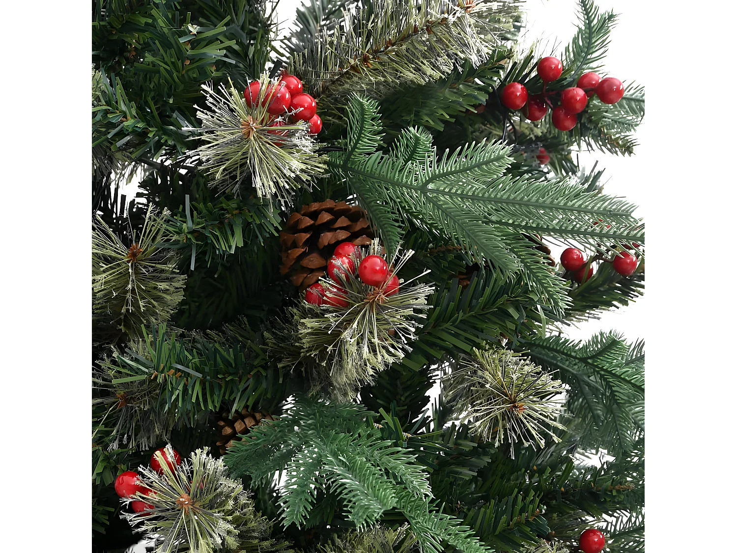 Weihnachtsbaum mit Tannenzapfen Grün 120 cm PVC und PE