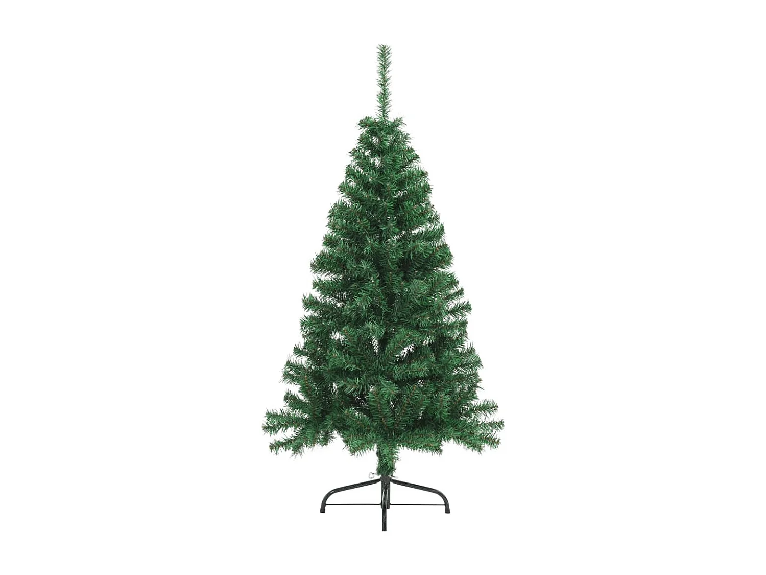 Sapin de No?l artificiel moitié avec support vert 120 cm PVC