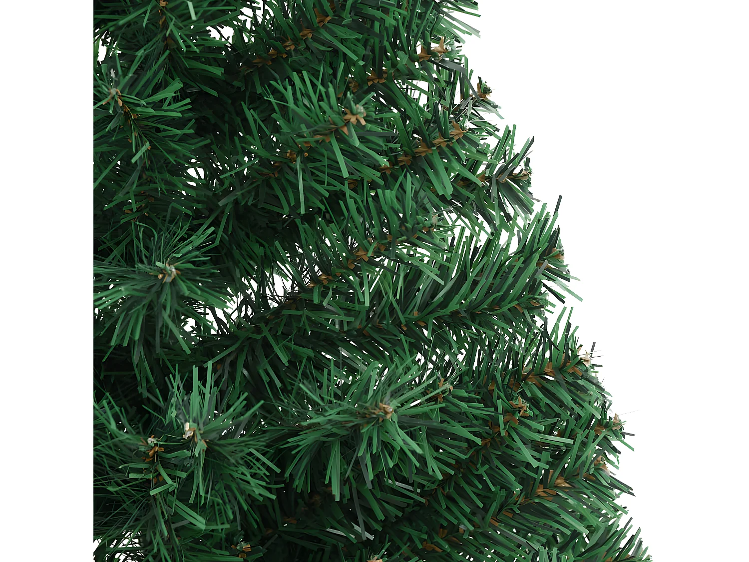 Sapin de No?l artificiel moitié avec support vert 120 cm PVC
