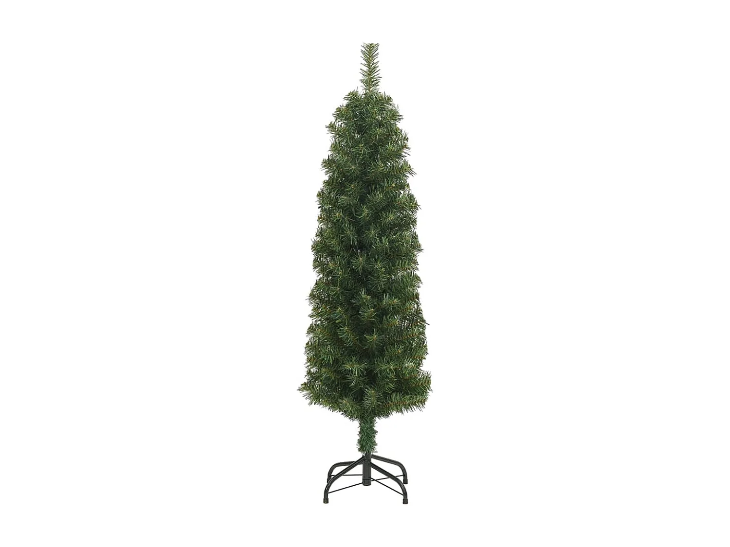 Dünner künstlicher Weihnachtsbaum mit grünem Ständer 120 cm PVC