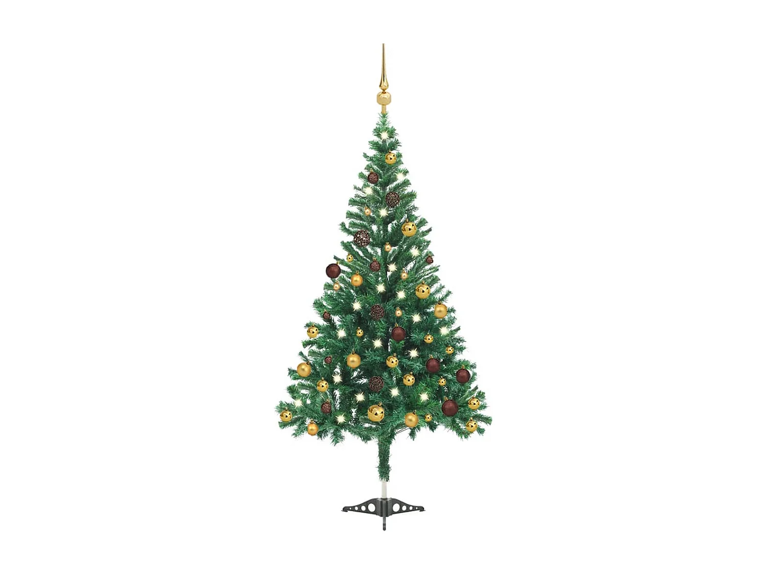 Árvore/bolas de Natal artificiais pré-iluminadas 180 cm 564 ramos