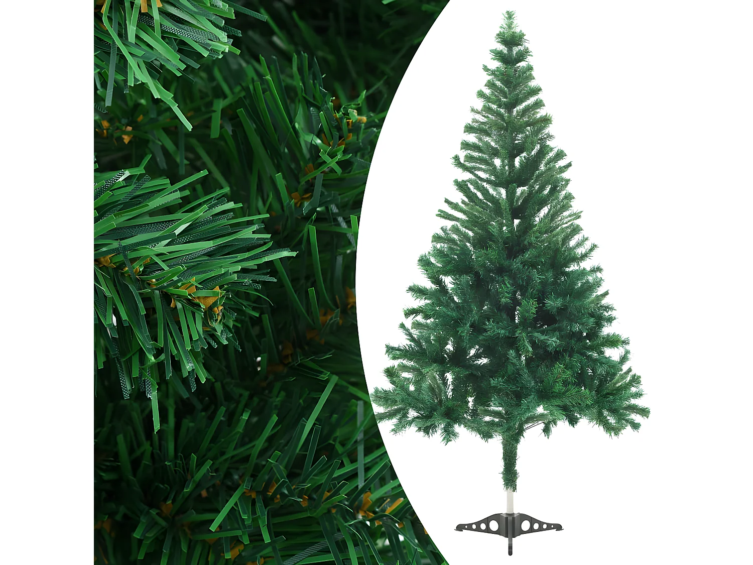 Árvore/bolas de Natal artificiais pré-iluminadas 180 cm 564 ramos