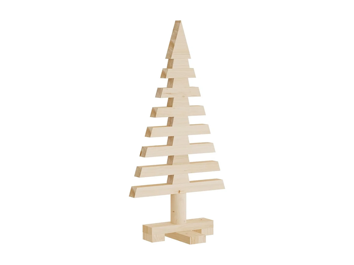 Albero di Natale in legno per decorazione 60 cm in legno di pino massiccio