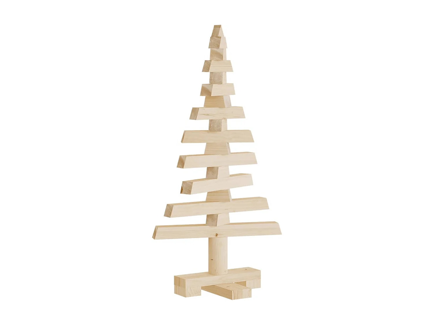 Albero di Natale in legno per decorazione 60 cm in legno di pino massiccio