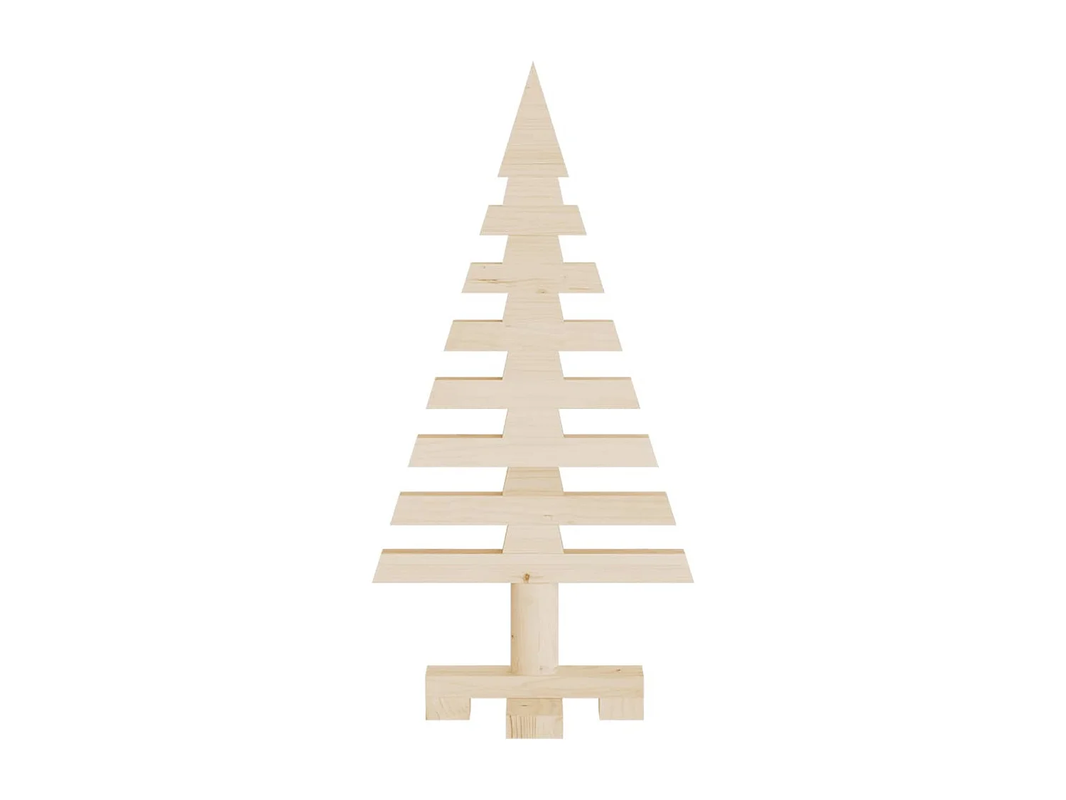 Holz-Weihnachtsbaum zur Dekoration 60 cm aus massivem Kiefernholz