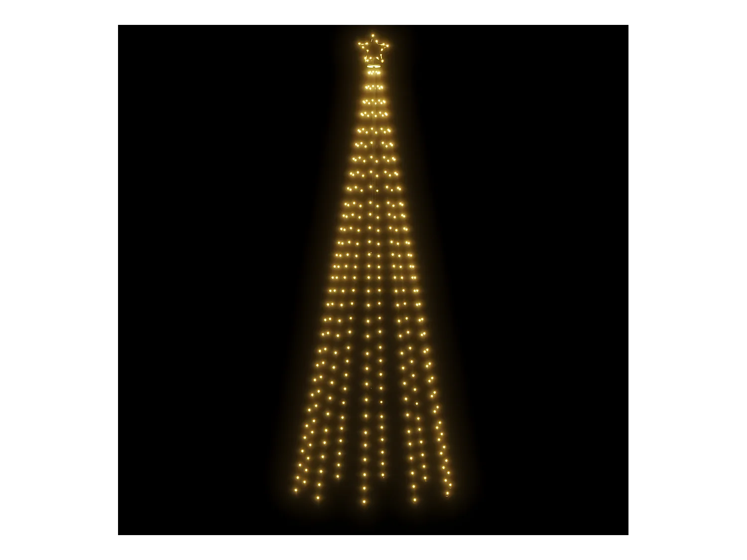 Weihnachtsbaum 310 LED warmweiß 100x300 cm