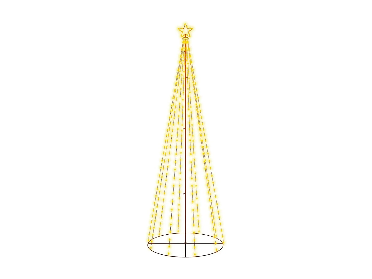 Árvore de Natal 310 LED branco quente 100x300 cm
