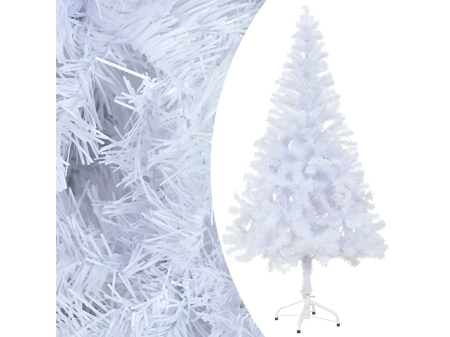 Árbol de Navidad artificial preiluminado/bolas 120 cm 230 ramas
