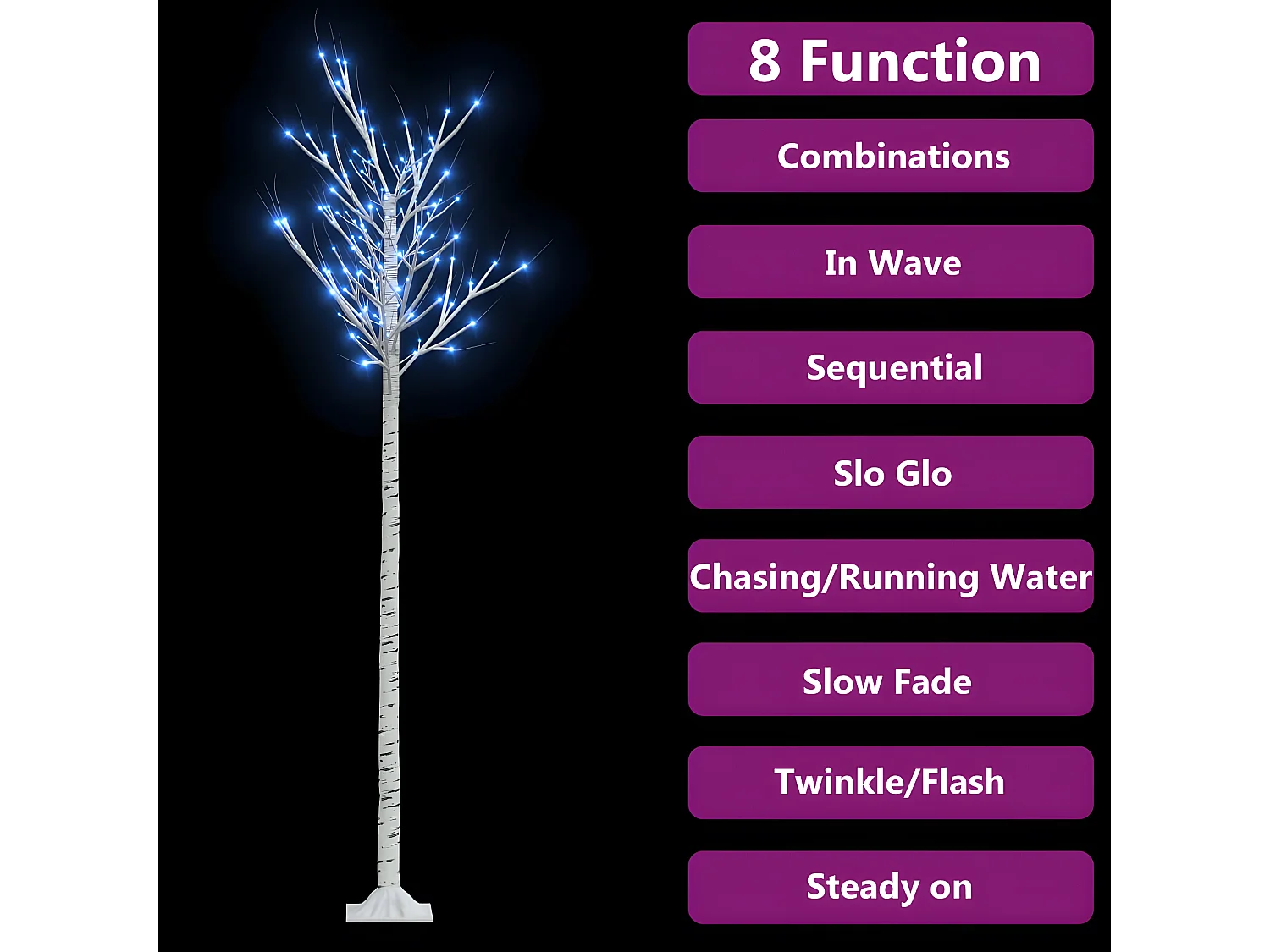 Árbol de Navidad 200 LED Sauce azul 2,2 m Int/Ext
